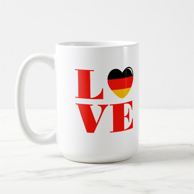 Taza De Café Amo Alemania (Izquierda)