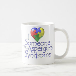 Taza De Café Amo alguien con Asperger