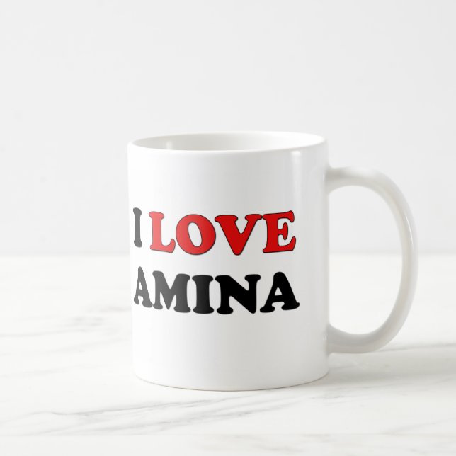 Taza De Café Amo Amina (Derecha)