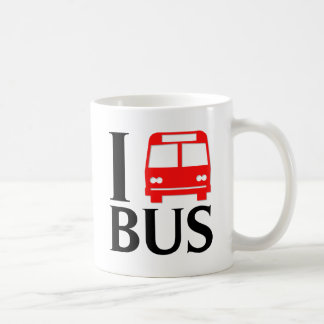 Taza De Café Amo amor del autobús el | I el autobús del autobús