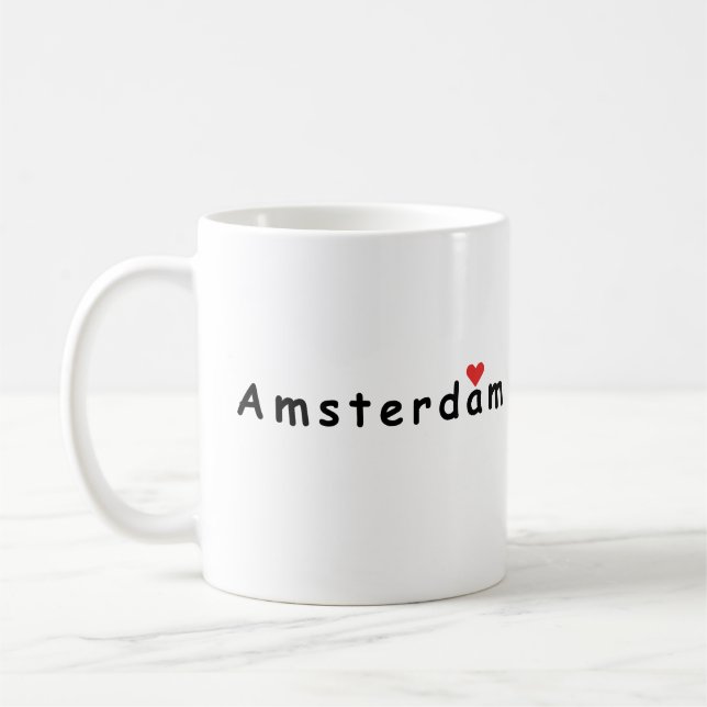 Taza De Café Amo Amsterdam (Izquierda)