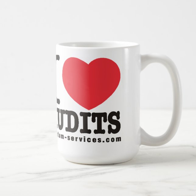 Taza De Café Amo auditorías (Derecha)