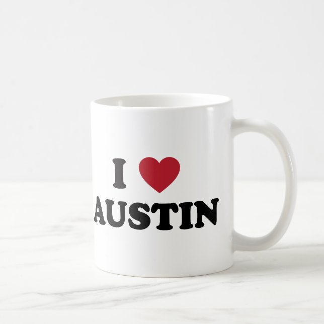 Taza De Café Amo Austin (Derecha)