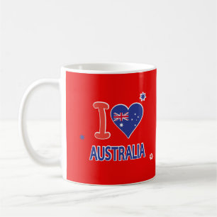 Taza De Café "AMO AUSTRALIA" Día de Australia 26 de enero