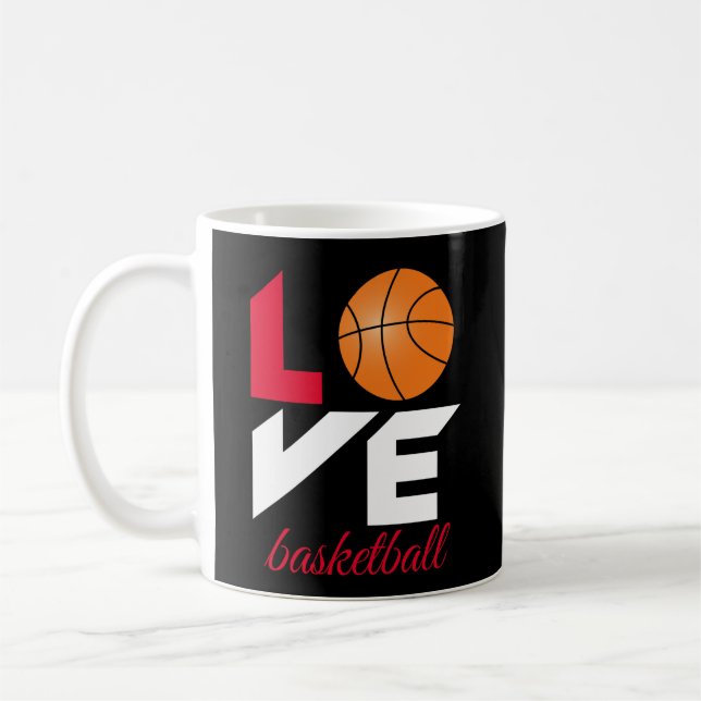 Taza De Café Amo baloncesto (Izquierda)