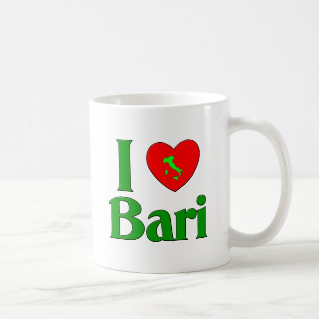Taza De Café Amo Bari Italia (Derecha)