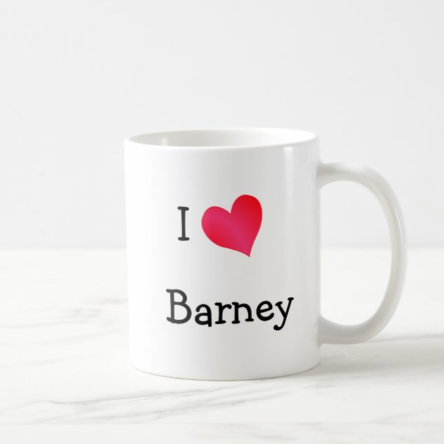 Taza De Café Amo Barney (Derecha)
