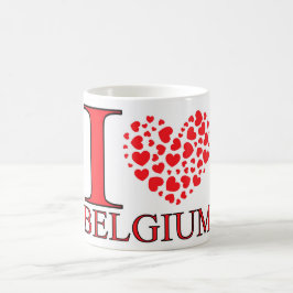 Taza De Café Amo Bélgica