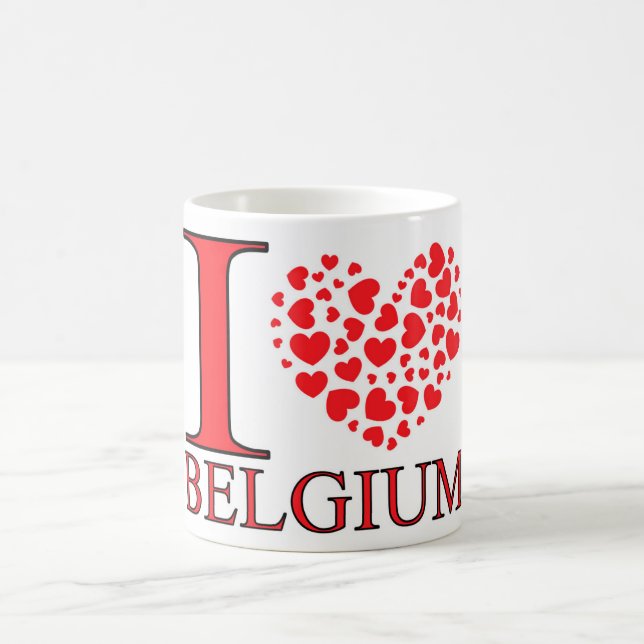 Taza De Café Amo Bélgica (Centro)