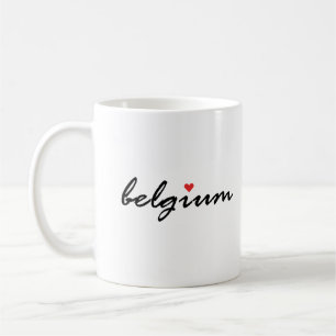 Taza De Café Amo Bélgica