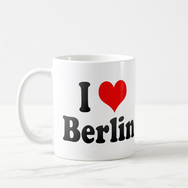 Taza De Café Amo Berlín, Alemania. Ich Liebe Berlín, Alemania (Izquierda)