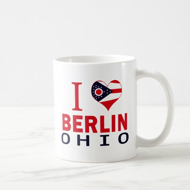 Taza De Café Amo Berlín, Ohio (Derecha)