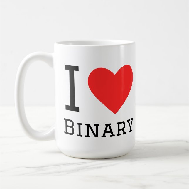 Taza De Café Amo binario (Izquierda)