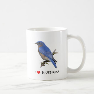 Taza De Café Amo Bluebirds (del corazón)