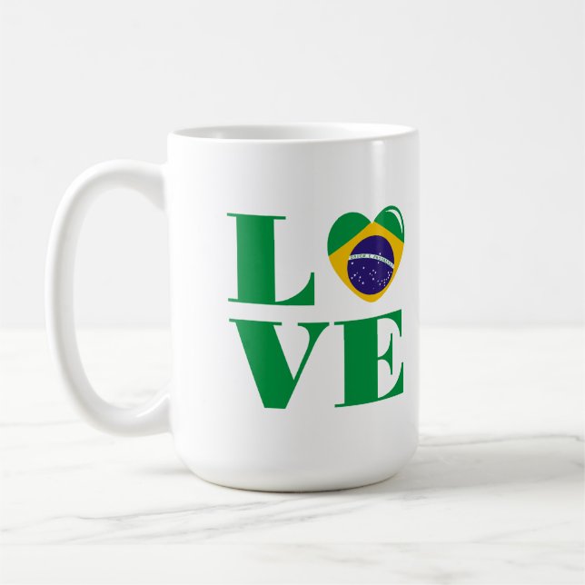 Taza De Café Amo Brasil (Izquierda)