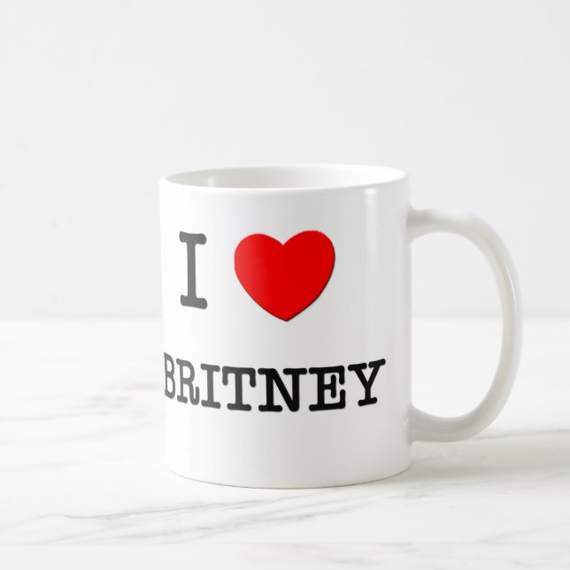 Taza De Café Amo Britney (Derecha)