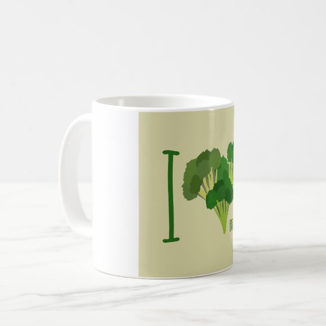 Taza De Café Amo Broccoli (Anverso izquierdo)