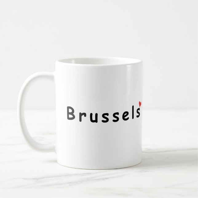 Taza De Café Amo Bruselas (Izquierda)