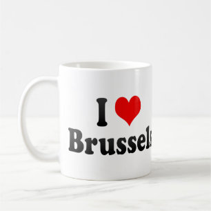 Taza De Café Amo Bruselas, Bélgica