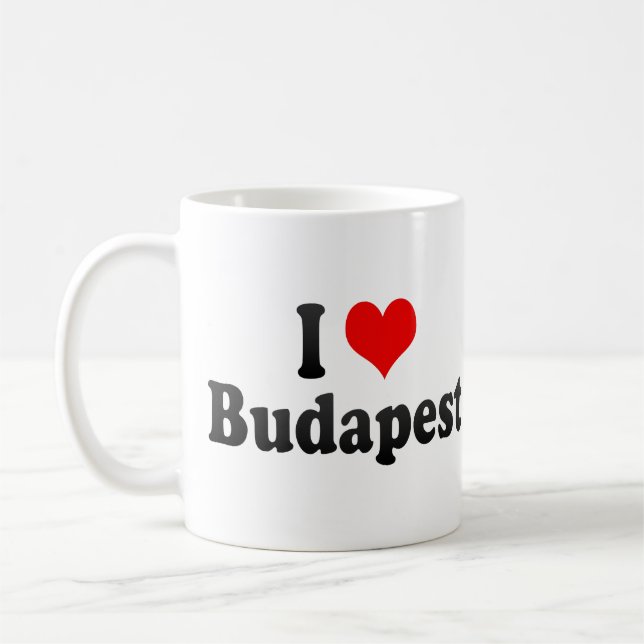 Taza De Café Amo Budapest, Hungría (Izquierda)