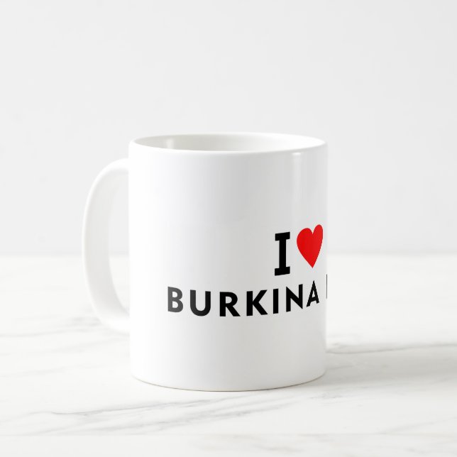 Taza De Café Amo Burkina Faso (Anverso izquierdo)