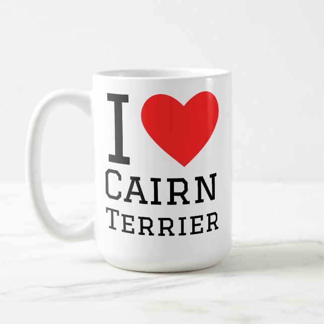 Taza De Café Amo cairn terrier (Izquierda)