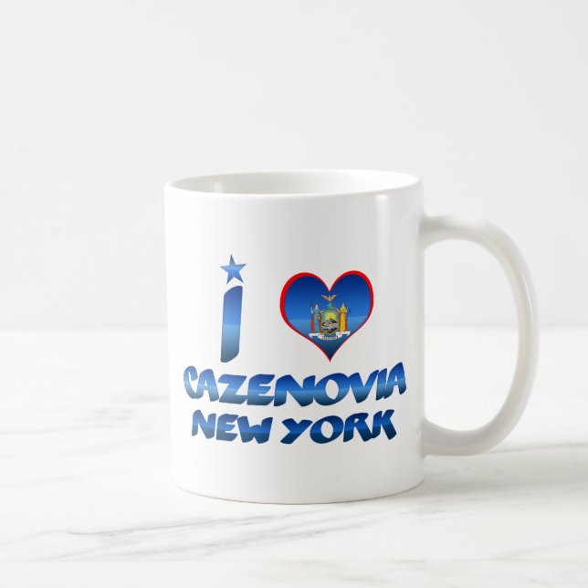 Taza De Café Amo Cazenovia, Nueva York (Derecha)