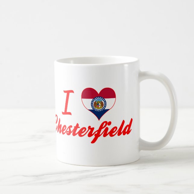 Taza De Café Amo Chesterfield, Missouri (Derecha)