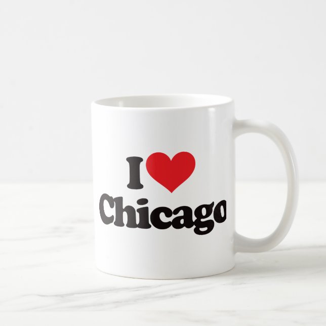 Taza De Café Amo Chicago (Derecha)