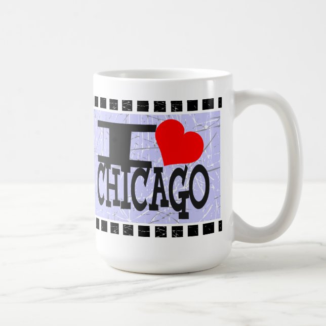 Taza De Café Amo Chicago - Mugs (Derecha)