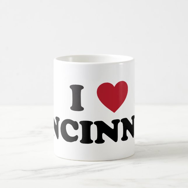 Taza De Café Amo Cincinnati Ohio (Centro)