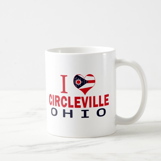 Taza De Café Amo Circleville, Ohio (Derecha)