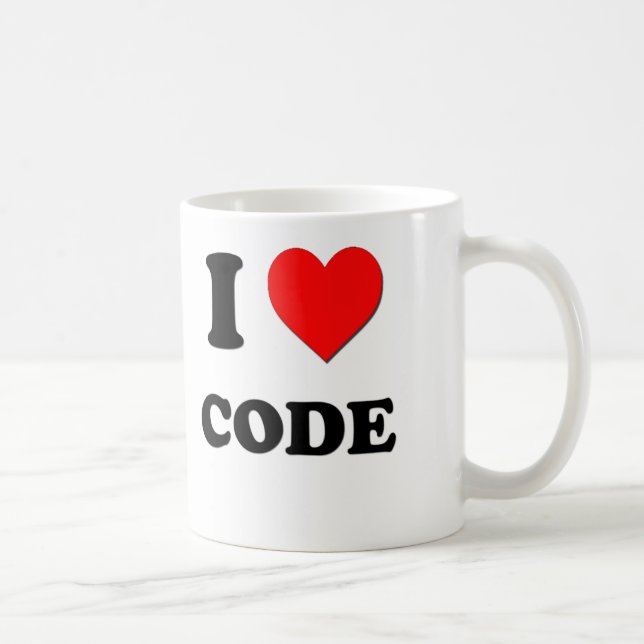 Taza De Café Amo código (Derecha)