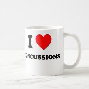 Taza De Café Amo conmociones cerebrales