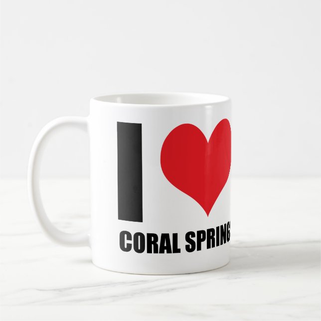 Taza De Café Amo Coral Springs (Izquierda)