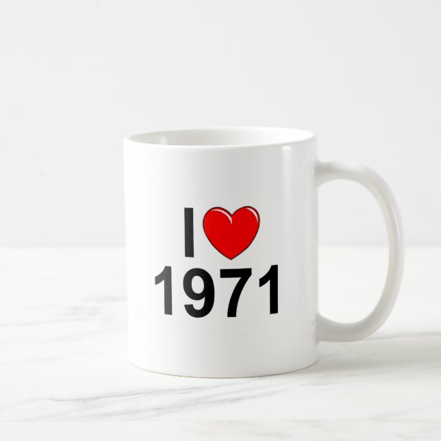 Taza De Café Amo (corazón) 1971 (Derecha)