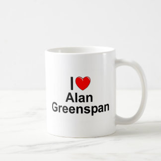 Taza De Café Amo (corazón) a Alan Greenspan