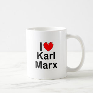 Taza De Café Amo (corazón) a Karl Marx