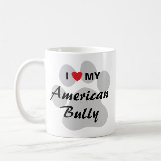 Taza De Café Amo (corazón) a mi matón americano