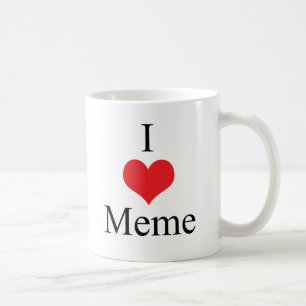 Taza De Café Amo (corazón) Meme