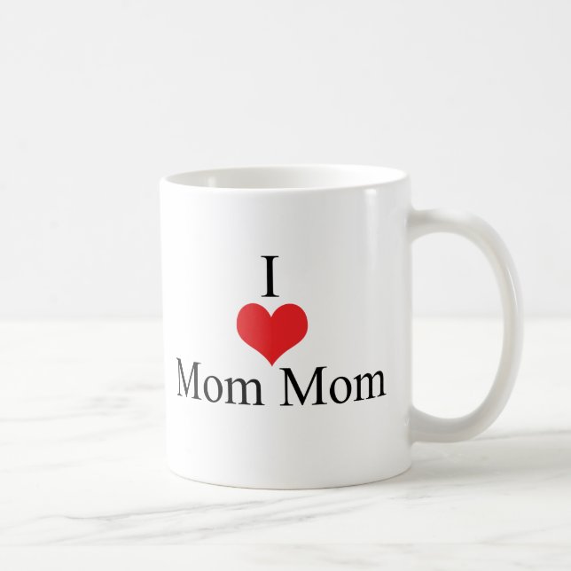 Taza De Café Amo (corazón) MomMom (Derecha)