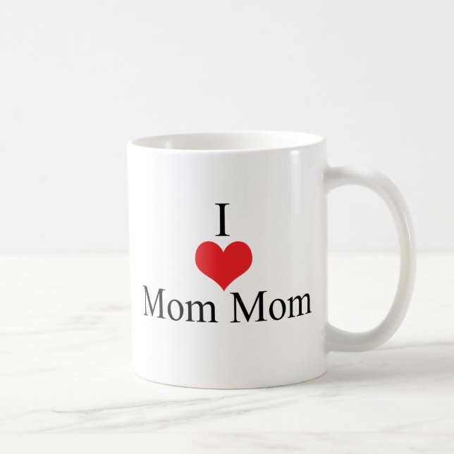 Taza De Café Amo (corazón) MomMom (Derecha)