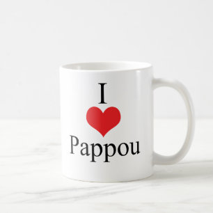Taza De Café Amo (corazón) Pappou