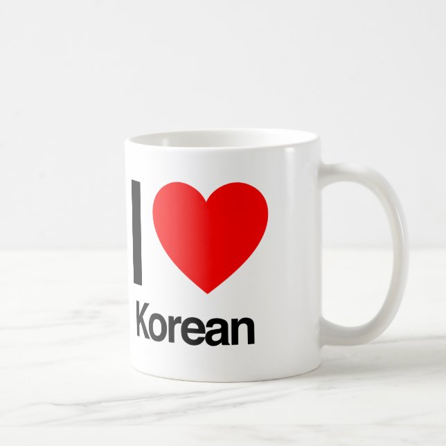 Taza De Café amo coreano (Derecha)