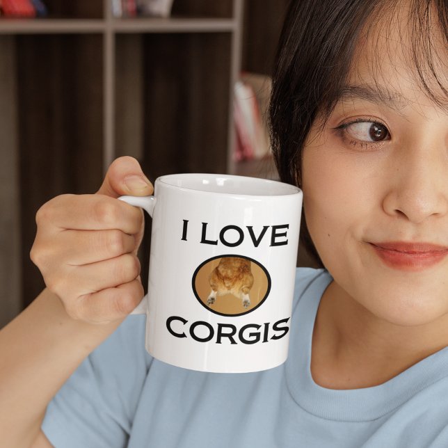 Taza De Café Amo Corgis Corgi Butt (Subido por el creador)