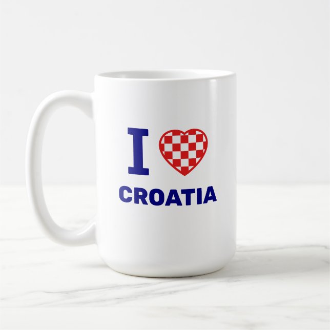 Taza De Café Amo Croacia (Izquierda)