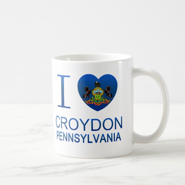 Taza De Café Amo Croydon, PA (Derecha)