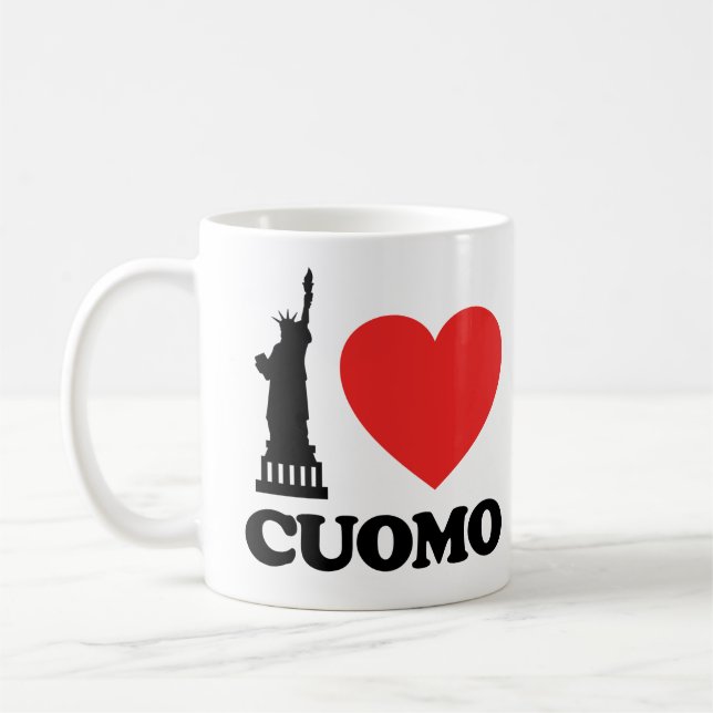 Taza De Café Amo Cuomo | Estatua de la Libertad (Izquierda)
