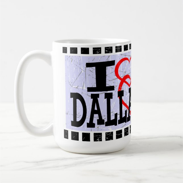 Taza De Café Amo Dallas - Mugs (Izquierda)