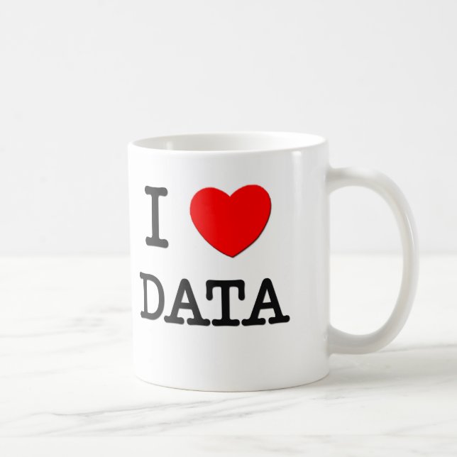 Taza De Café Amo datos (Derecha)